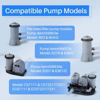 POOLPURE A vagy C típusú medenceszűrő betét Intex szivattyúkhoz, Easy Set és felfújható medencékhez, 4 db-os csomag 3