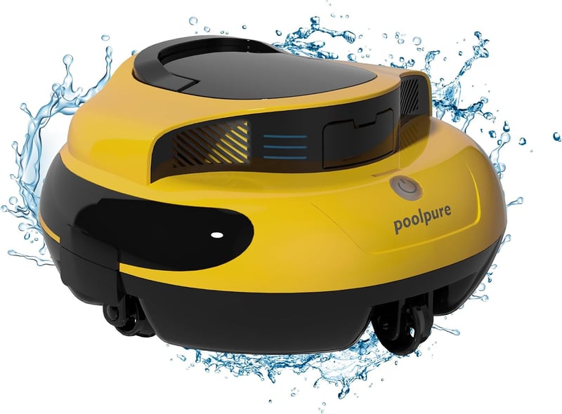 POOLPURE Medence Takarító Robot Vezeték Nélküli Akkumulátoros Duál Motor IPX8