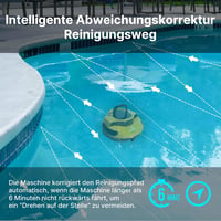 POOLPURE Medence Takarító Robot Vezeték Nélküli Akkumulátoros Duál Motor IPX8 5