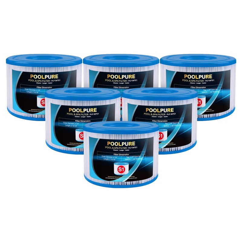 Zamjenski filter tipa POOLPURE S1 za Intex PureSpa hidromasažni bazen - 6 kom.