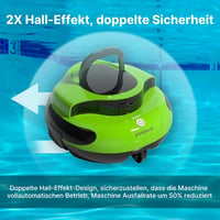 POOLPURE Medence Takarító Robot, 100 Perc Üzemidő, Dupla Motor, IPX8 Vízálló 6