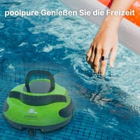 POOLPURE Medence Takarító Robot, 100 Perc Üzemidő, Dupla Motor, IPX8 Vízálló 9