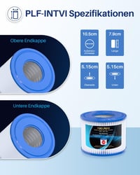 POOLPURE VI medence szűrőbetét Lay-Z-Spa Miami Monaco Vegas BW58323 6db 2