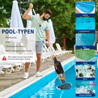 PoolyPoly Akkumulátoros Medence Porszívó Vezeték Nélküli 80 Perc Üzemidő Teleszkópos Rúddal 6