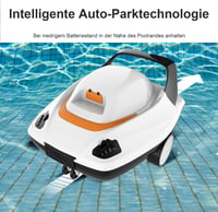 PoolyPoly Akkumulátoros Medence Takarító Robot, Vezeték Nélküli Vákuum, 80 m²-ig 3