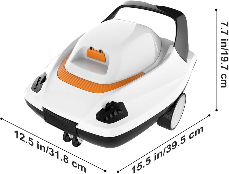 PoolyPoly Akkumulátoros Medence Takarító Robot, Vezeték Nélküli Vákuum, 80 m²-ig