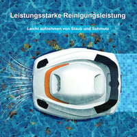 PoolyPoly Akkumulátoros Medence Takarító Robot, Vezeték Nélküli Vákuum, 80 m²-ig 4