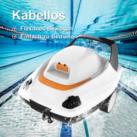 PoolyPoly Akkumulátoros Medence Takarító Robot, Vezeték Nélküli Vákuum, 80 m²-ig 6