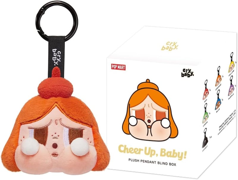 POP MART Crybaby Cheer UP plüss függő figura gyűjtői játék