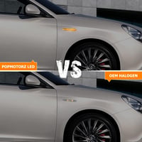 POPMOTORZ LED Oldalsó Irányjelző 48 LED Sárga Alfa Romeo Giulietta Renault Megane 7