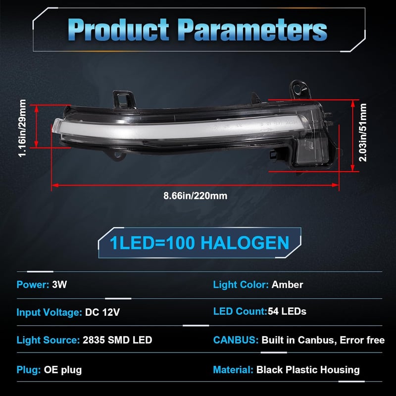 POPMOTORZ LED tükör irányjelzők BMW F20 F21 F22 F30 F31 F32 F33 X1 E84