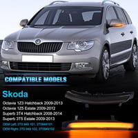 POPMOTORZ LED tükör irányjelzők fekete Canbus Skoda Octavia Superb 2