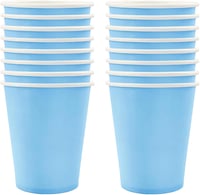 POPOYU papír pohár, 16 db - világoskék - 250 ml 1