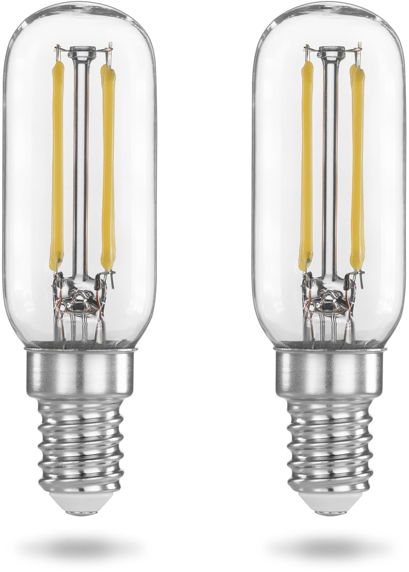POPPSTAR E14 LED žiarovka do digestora, 4 W, 6000 K studená biela, 440 lm (ekvivalent 40 W), tvar T, 2 ks