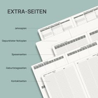Agendă Săptămânală POPRUN 2026-2027 cu Pagini pentru Notițe, Copertă din Piele PU Moale, Format A4 (21,2 x 25,9 cm), August 2026 - Decembrie 2027 5