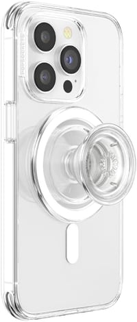 PopSockets MagSafe kompatibilis telefontartó, vezeték nélküli töltéshez, átlátszó - klar 1