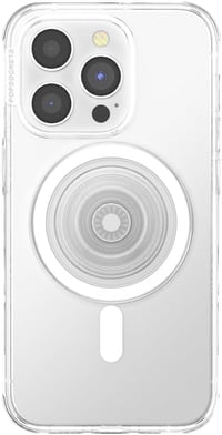 PopSockets MagSafe kompatibilis telefontartó, vezeték nélküli töltéshez, átlátszó - klar 2