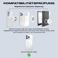 Suport și stand magnetic pentru telefon PopSockets PopGrip MagSafe, cu cap detașabil, compatibil cu încărcarea wireless, Enamel Red Wine roșu 5
