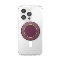 Suport și stand magnetic pentru telefon PopSockets PopGrip MagSafe, cu cap detașabil, compatibil cu încărcarea wireless, Enamel Red Wine roșu 3