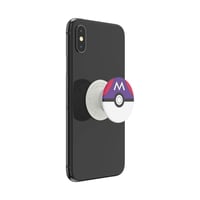 Držiak na telefón a stojan PopSockets PopGrip Pokémon Master Ball s vymeniteľným vrškom pre smartfóny a tablety 2