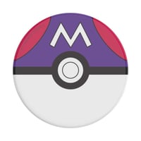 Držiak na telefón a stojan PopSockets PopGrip Pokémon Master Ball s vymeniteľným vrškom pre smartfóny a tablety 5