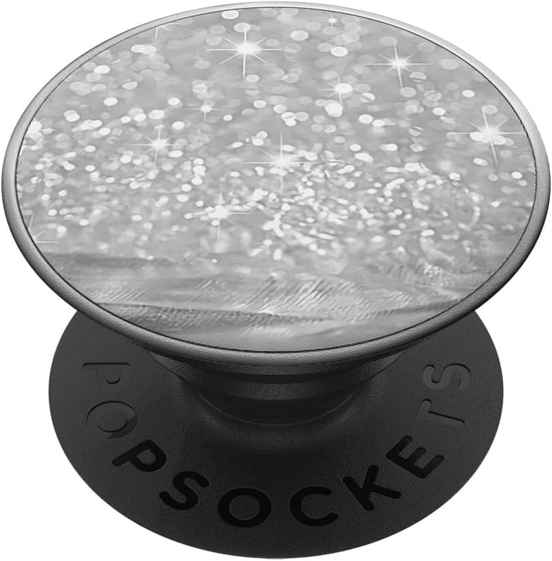 PopSockets Starlight Silver PopGrip telefontartó és fogantyú cserélhető tetővel - Adhesive PopGrip