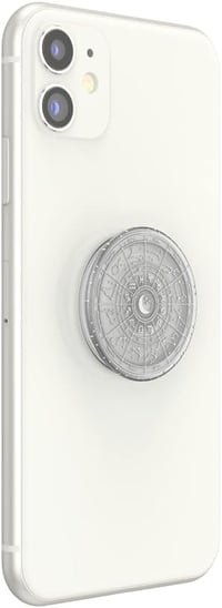 PopSockets Telefontartó Kiterjeszthető Állvánnyal, Átlátszó Zodiákus Dizájn - silver 4