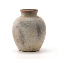 PORCER Vază de flori rustică din ceramică 15,2 cm, stil boem, decorațiune din teracotă pentru living, raft, șemineu, stil farmhouse, gri 8