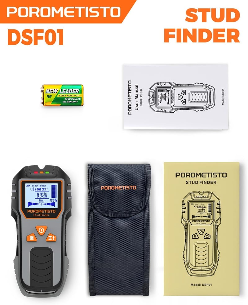 POROMETISTO DSF01 6az1-ben falszkenner, csapagy- és vezetékkereső detektor