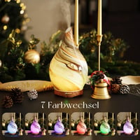 Porseme aroma diffúzor 280 ml kézzel fújt üveg ultrahangos párásító illóolajokhoz 7 színű LED időzítő Deep Desert színben 3