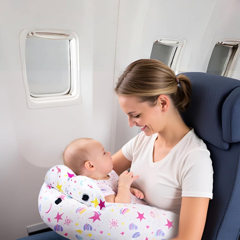 Portabuddy Felfújható Szoptatási Párna Hordozható Újszülött Támogatás