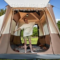 PORTAL Hátsó Autósátor 4-5 Személyes Napvitorlával - 305x245x220cm Vízálló Családi Sátor Kempingezéshez, Fesztiválokhoz, Utazáshoz 4