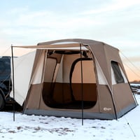 PORTAL Hátsó Autósátor 4-5 Személyes Napvitorlával - 305x245x220cm Vízálló Családi Sátor Kempingezéshez, Fesztiválokhoz, Utazáshoz 6
