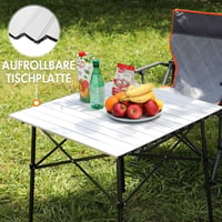 Portal összecsukható kempingasztal alumínium asztallappal 80 kg terhelhetőséggel 4