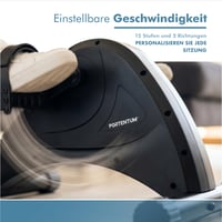 Aparat de Pedalat Electric PORTENTUM pentru Vârstnici – 12 Viteze, Telecomandă, Ecran LCD – Mini Bicicletă Compactă pentru Picioare și Mâini, cu Covoraș Antiderapant 3