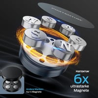 PORTENTUM Magnetický držiak na mobil do auta do vetracej mriežky – so 6 magnetmi, otočný o 360°, silné uchytenie – Samsung, Android, iPhone 4