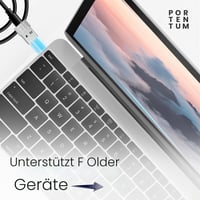 Adaptér PORTENTUM USB-C samica – USB-A samec 2.0, 480 MB/s, prémiový zinkový kryt, odolný voči teplu, 4 g 6