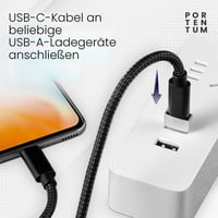 Adaptér PORTENTUM USB-C samica – USB-A samec 2.0, 480 MB/s, prémiový zinkový kryt, odolný voči teplu, 4 g 8