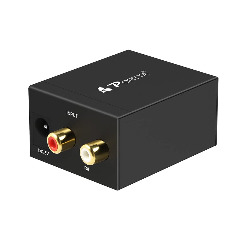 PORTTA PETATD Analóg-Digitális Audio Konverter Coaxial Toslink - Analogue to digital