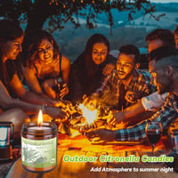 Posame Citronella Gyertya Kültéri Üvegben, 150 Óra, Természetes Szójawax 5