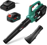 POSENPRO 20V Akkumulátoros Lombfúvó 155 km/h, 480 m³/h, 4000 mAh Akkuval és Töltővel 1
