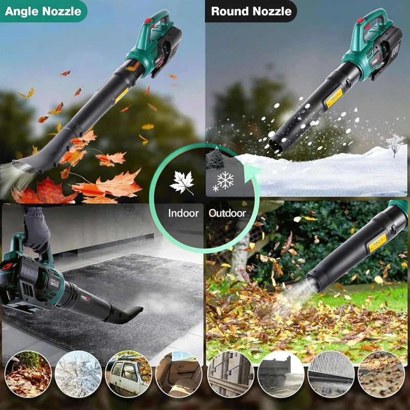 POSENPRO 20V Akkumulátoros Lombfúvó 155 km/h, 480 m³/h, 4000 mAh Akkuval és Töltővel