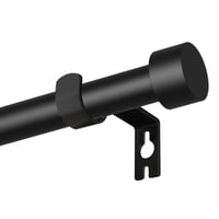 Poskena výsuvná záclonová tyč 63-223 cm, 16 mm – matná čierna 1