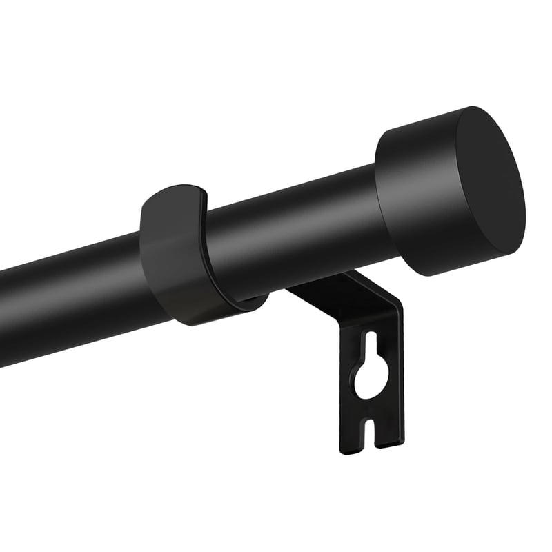 Poskena výsuvná záclonová tyč 63-223 cm, 16 mm – matná čierna