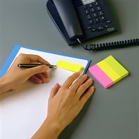 Samolepiace záložky Post-it, 5 blokov (500 listov), 15 x 50 mm, rôzne farby 2