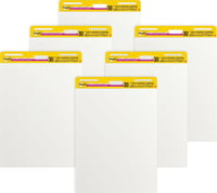 Flipchart papier Post-it Super Sticky, 635x762 mm, biely, 30 listov, balenie 6 ks, opakovane nalepiteľný, pre zasadacie miestnosti a brainstorming 1