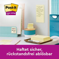 Samolepiace bločky Post-it Super Sticky, žlté, 76x76 mm, 6 bločkov x 90 listov, extra silné lepidlo, ideálne na plánovanie a štúdium 5
