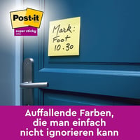 Samolepiace bločky Post-it Super Sticky, žlté, 76x76 mm, 6 bločkov x 90 listov, extra silné lepidlo, ideálne na plánovanie a štúdium 6