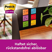 Post-it Super Sticky Soulful öntapadós jegyzetlap - 76x76 mm, 6 tömb, 90 lap/tömb 8