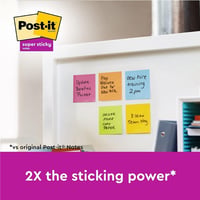 Post-it Super Sticky Soulful öntapadós jegyzetlap - 76x76 mm, 6 tömb, 90 lap/tömb 2